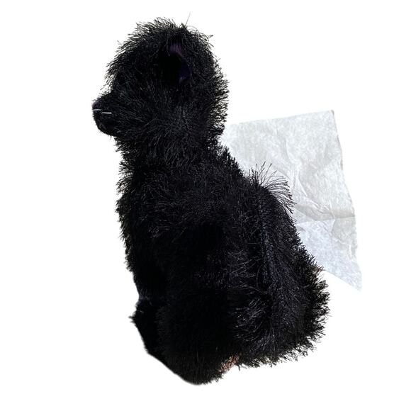 Black Cat Sound Motion Halloween Decor Vintage RUSS Scratches Kitty Purple Green - Picture 14 of 14